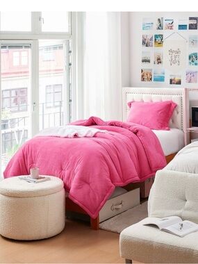 Neon Nights® - Coma Inducer® Oversized Comforter Set - Neon Pink - Twin XL